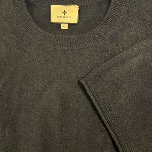 Tuckernuck Navy Short Sleeve Cashmere Lila Sweater